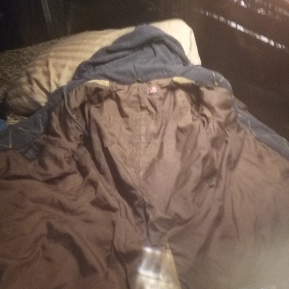 Great China Wall Hooded Jacket with Brown Lining
